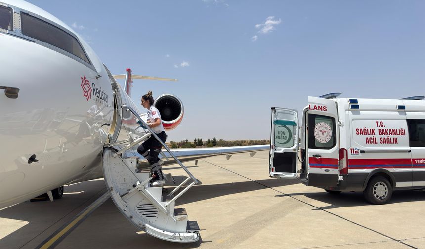 Şanlıurfa’da Ayşe Bebek İçin Uçak Ambulans Havalandı