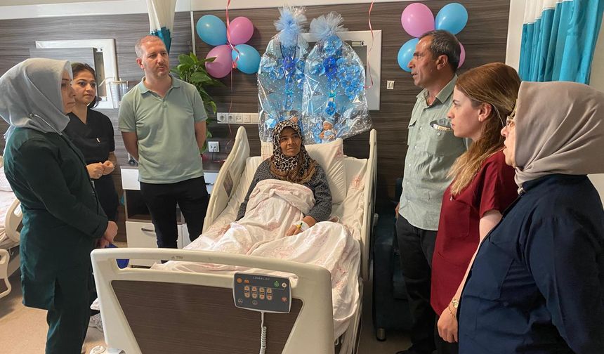 Şanlıurfa’da 53 Yaşındaki Annenin İkiz Bebekleri Oldu