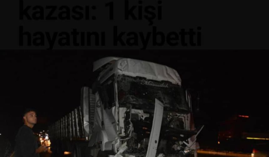 Harranlı Tır Şoförü Trafik Kazasında Hayatını Kaybetti