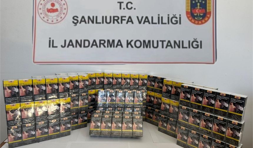 Şanlıurfa'da kaçak sigara operasyonu