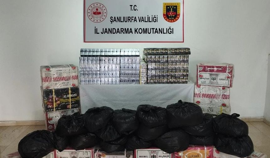 Şanlıurfa’da kaçakçılara jandarma baskını!
