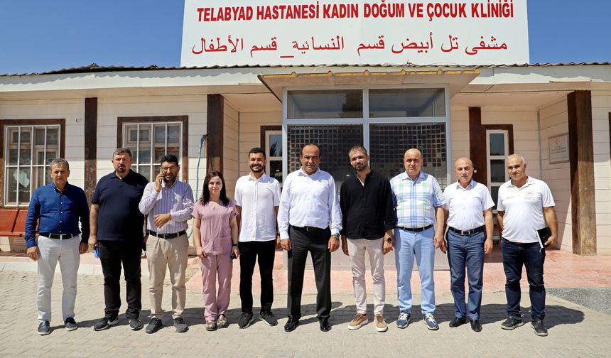İl Sağlık Müdürü Dr. Erhan Berk’ten Tel Abyad’a Ziyaret