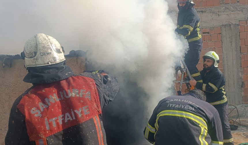 Haliliye’de Yangın Paniği