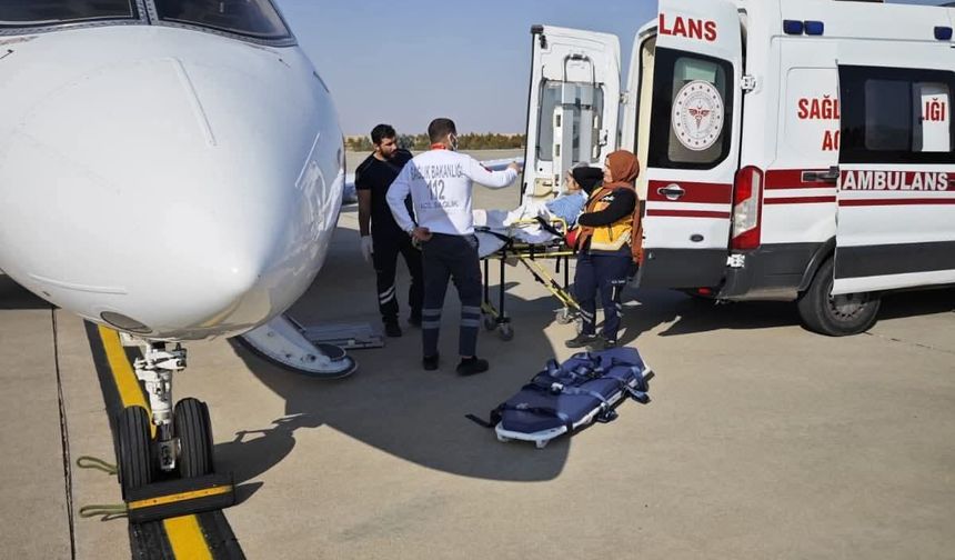 Şanlıurfa’da Tedavi Gören Eda Baldemir İçin Uçak Ambulans Devreye Girdi