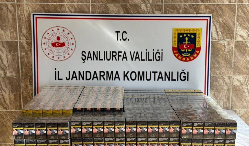 Viranşehir’de Jandarma’dan Kaçak Sigara Operasyon