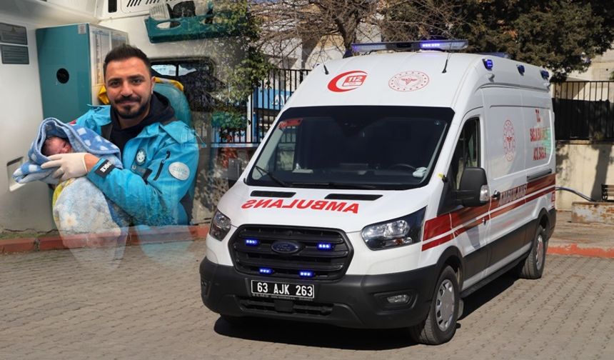 Şanlıurfa’da 112 Acil Sağlık Ekibi, Ambulansta Doğum Gerçekleştirdi