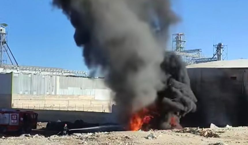 Eyyübiye'de geri dönüşüm atölyesinde yangın!