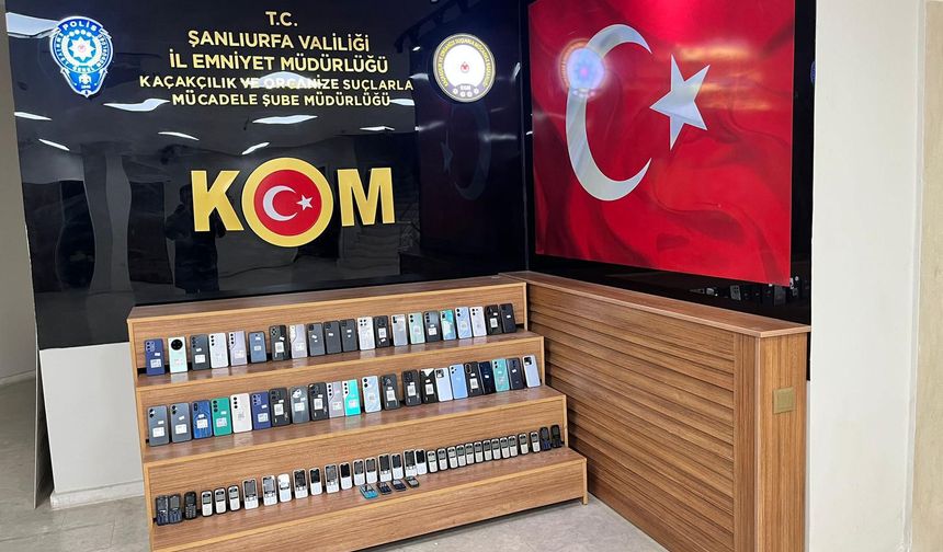 Şanlıurfa’da Kaçak Telefon Operasyonu