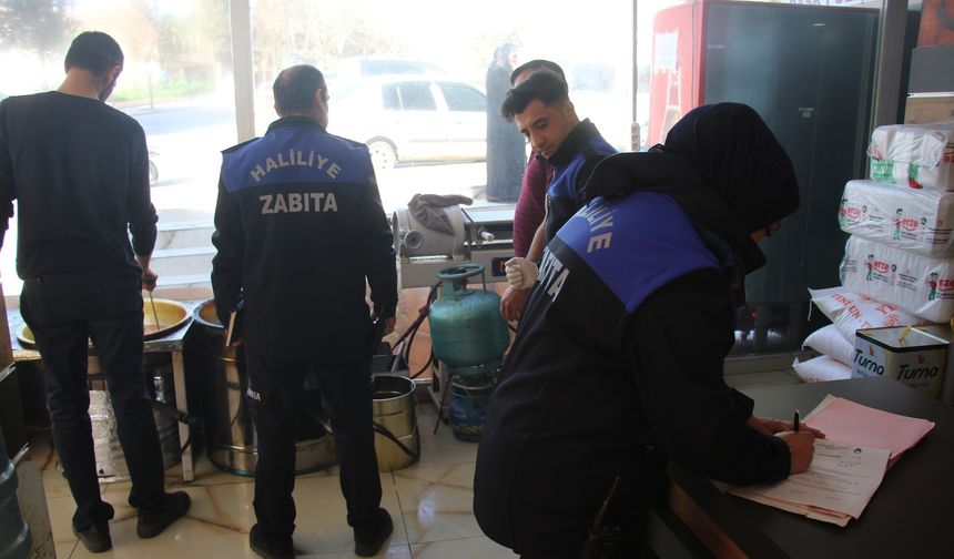 Haliliye Belediyesi’nden Tatlıcılara Ramazan Denetimi