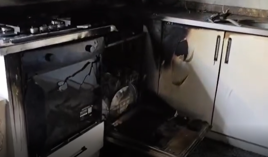 Halfeti’de Mutfağı Yanan Evde Büyük Hasar Oluştu