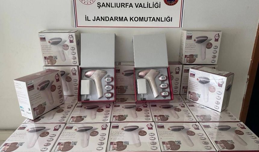Şanlıurfa’da Kaçak Epilasyon Cihazı Operasyonu: 1,2 Milyon TL’lik Ürün Ele Geçirildi