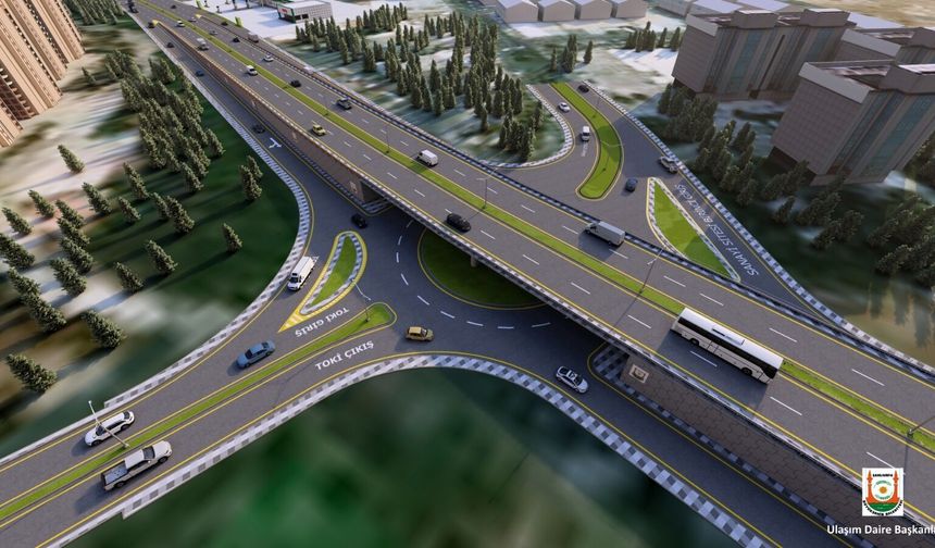 Evren Sanayi Sitesinde İki Adet Katlı Köprülü Kavşak İnşaatı Başladı