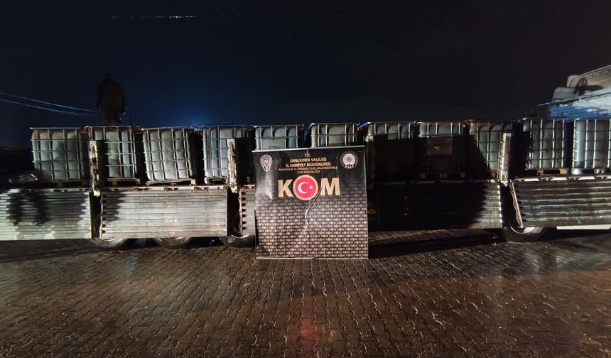 Şanlıurfa’da Kaçak Akaryakıt Operasyonu: 2 Şüpheli Gözaltında