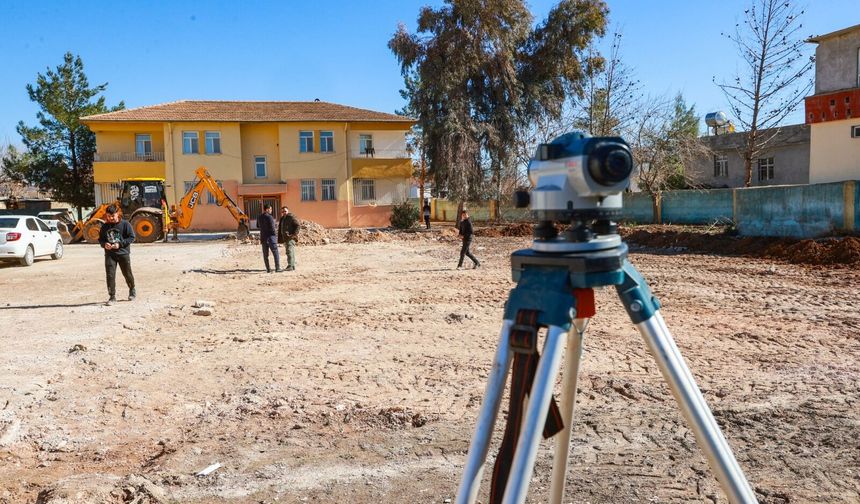 Harran'da Her Mahalleye Voleybol Ve Basketbol Sahası Kazandırılıyor