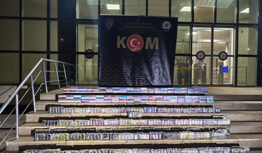 Şanlıurfa’da kaçak ürün operasyonu: 1,2 milyon TL’lik ele geçti