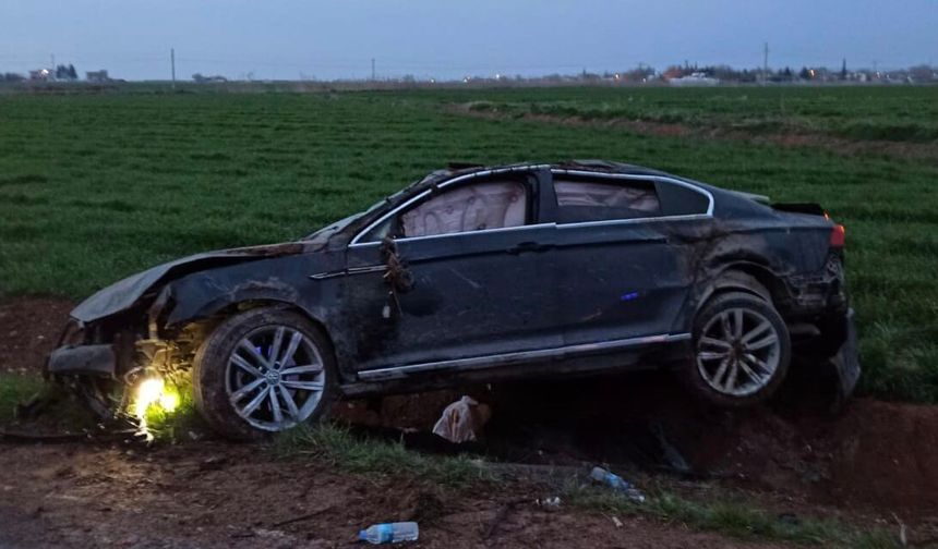 Harran'da Otomobil takla attı: 1 ölü, 3 ağır yaralı