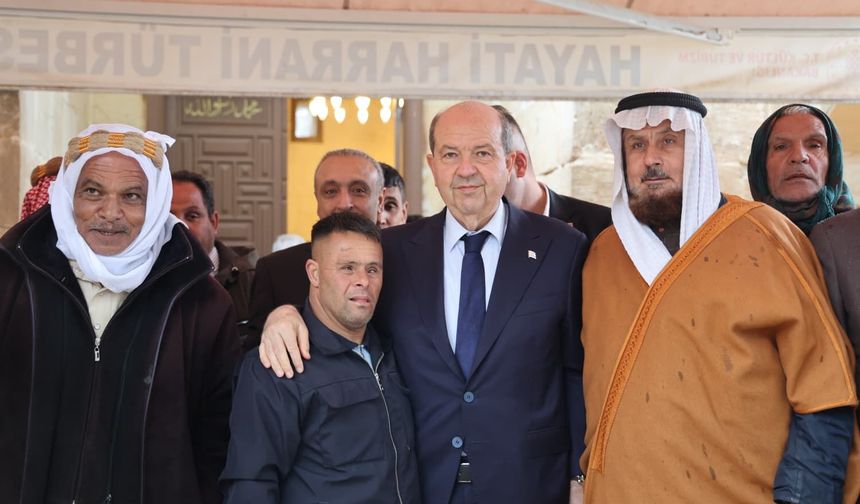 KKTC Cumhurbaşkanı Ersin Tatar Tarihi Harran İlçesini Ziyaret Etti