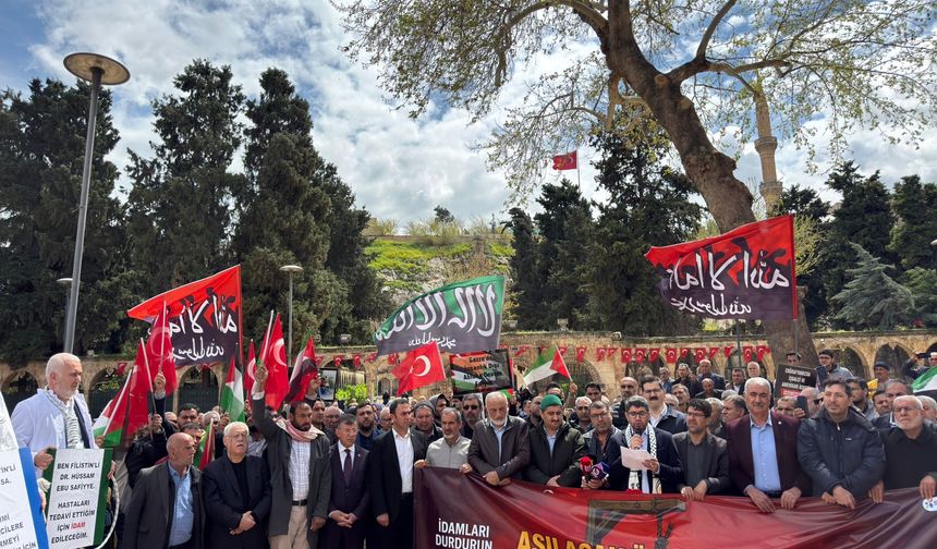 Şanlıurfa’da Filistin İçin Tek Yürek! Yüzlerce Kişi Meydanlarda