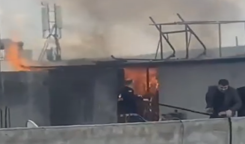 Bozova’da Odunluk Yangını Paniği!