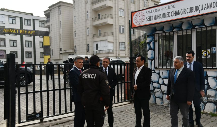 Vali Şıldak Okullarda Güvenlik Denetimi Yaptı