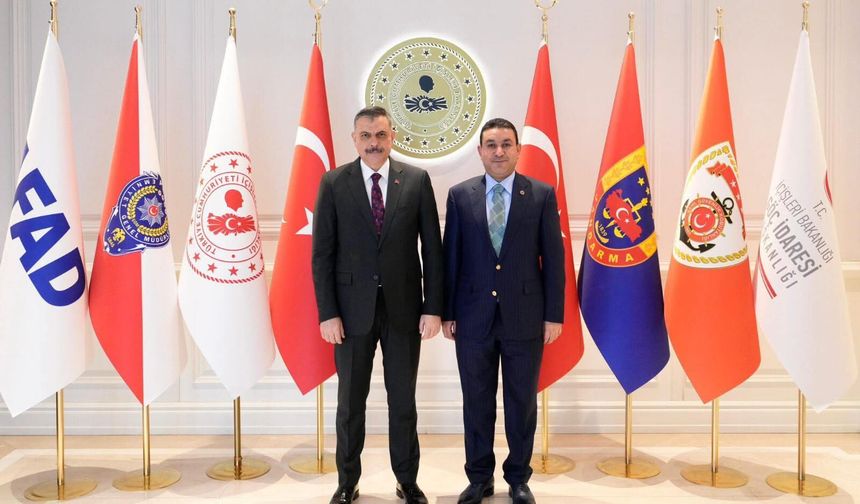 Başkan Özyavuz, İçişleri Bakanı Çiftçi'yi Ziyaret Etti