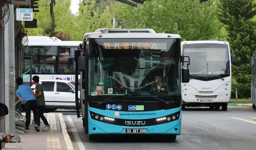 Şanlıurfa’da Bayramda Otobüsler Ücretsiz Hizmet Verecek