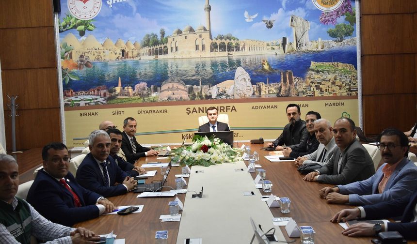 Şanlıurfa'da Yangın Koordinasyonu Toplantısı Yapıldı
