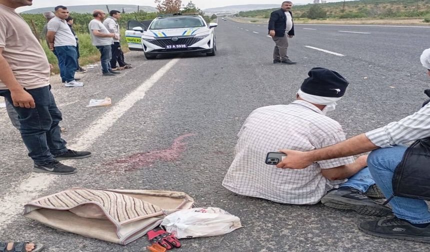 Şanlıurfa-Bozova Yolunda Feci Kaza! Motosiklet Sürücüsü Yaralandı