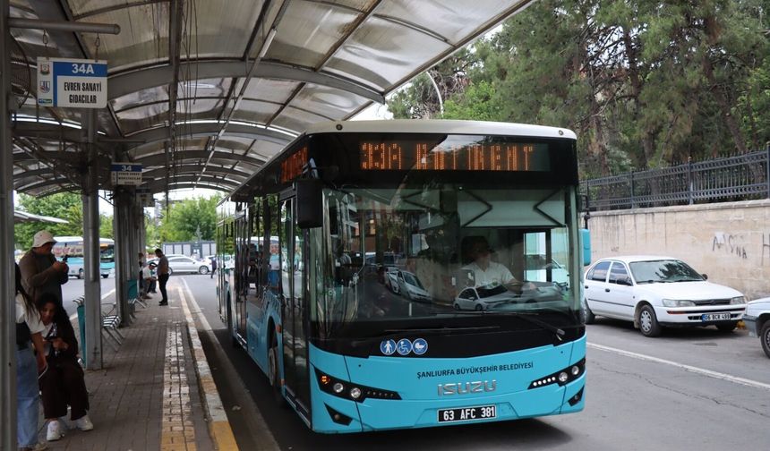 Şanlıurfa’da Kurban Bayramı’nda Toplu Ulaşım Ücretsiz