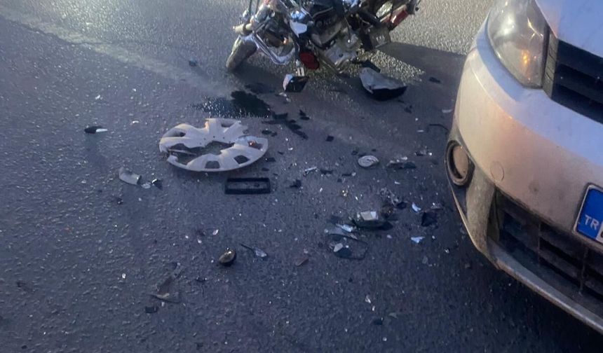 Birecik’te Otomobil ile Motosiklet Çarpıştı: 1 Yaralı
