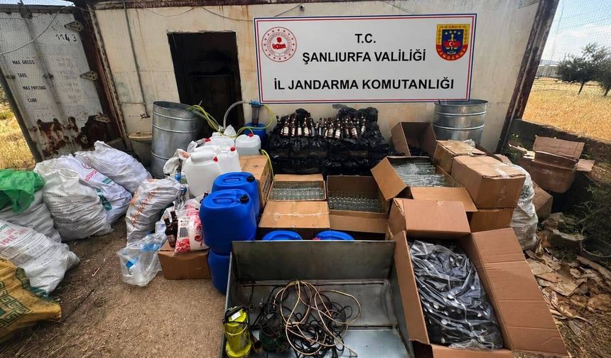 Şanlıurfa’da Sahte Alkol Operasyonu: 4,2 Milyon TL’lik Ürün Ele Geçirildi