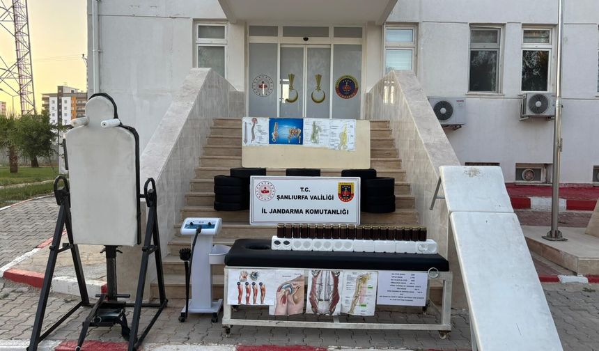 Akçakale’de Ruhsatsız Sağlık Faaliyetine Operasyon