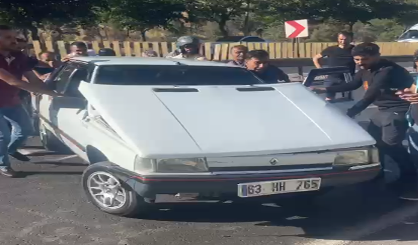 Eyyübiye’de Feci Kaza! Otomobil Ters Takla Attı