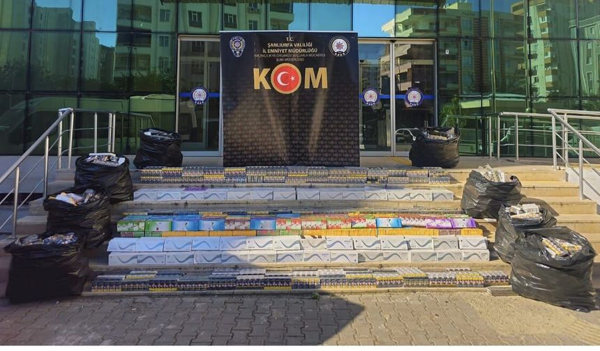 Şanlıurfa’da 1,7 Milyon TL’lik Kaçak Sigara Operasyonu!