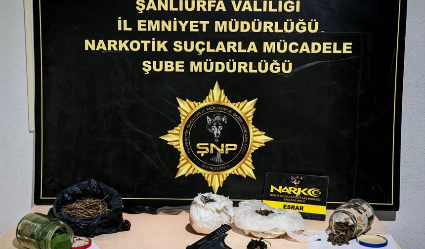 Şanlıurfa'da uyuşturucu operasyonu: 5 gözaltı