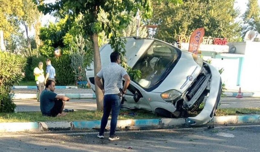 Birecik’te Otomobil Devrildi, Sürücü Yaralandı