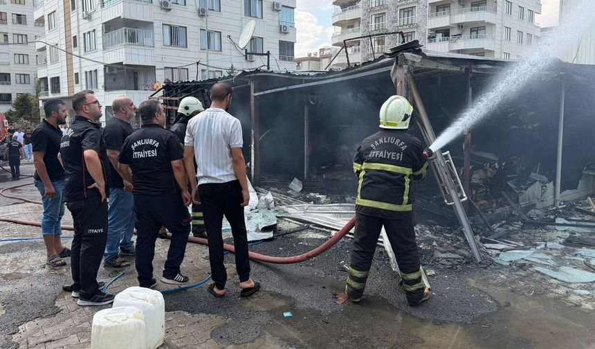 Haliliye’de İş Yerinde Korkutan Yangın!