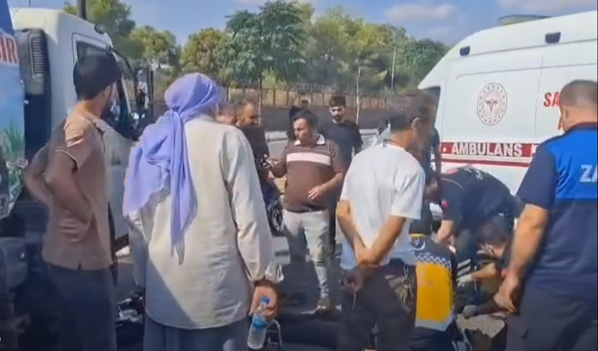 Viranşehir’de Yol Temizliği Sırasında Kaza! Motosiklet Sürücüsü Yaralandı