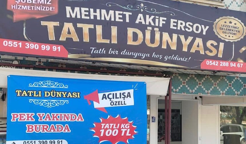 Tatlı Dünyası Görkemli Bir Açılışla Hizmete Girdi