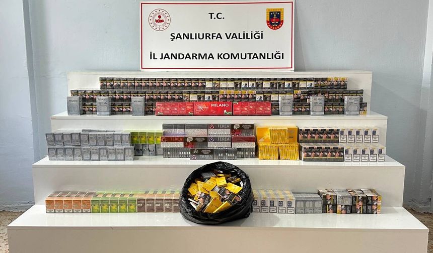 Viranşehir’de kaçakçılık operasyonu: 5 bin 70 sigara ele geçirildi