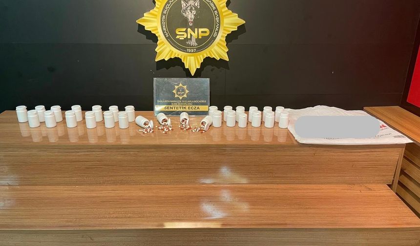 Şanlıurfa’da binlerce sentetik ecza ele geçirildi