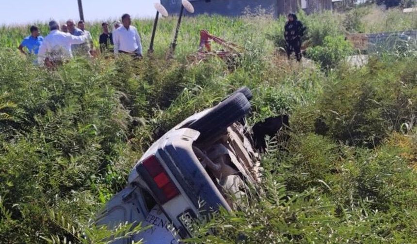 Şanlıurfa’da Feci Kaza! Otomobil Şarampole Uçtu