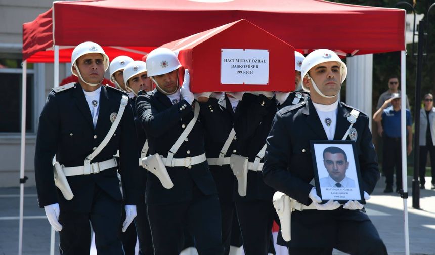 Şanlıurfa’da Başkomiser Özbal İçin Hüzünlü Tören! Cenazesi Konya’ya Gönderildi