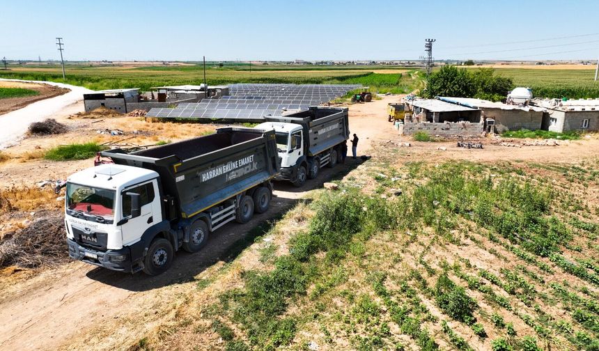 Harran Kırsalında Asfalt Hazırlıkları Sürüyor