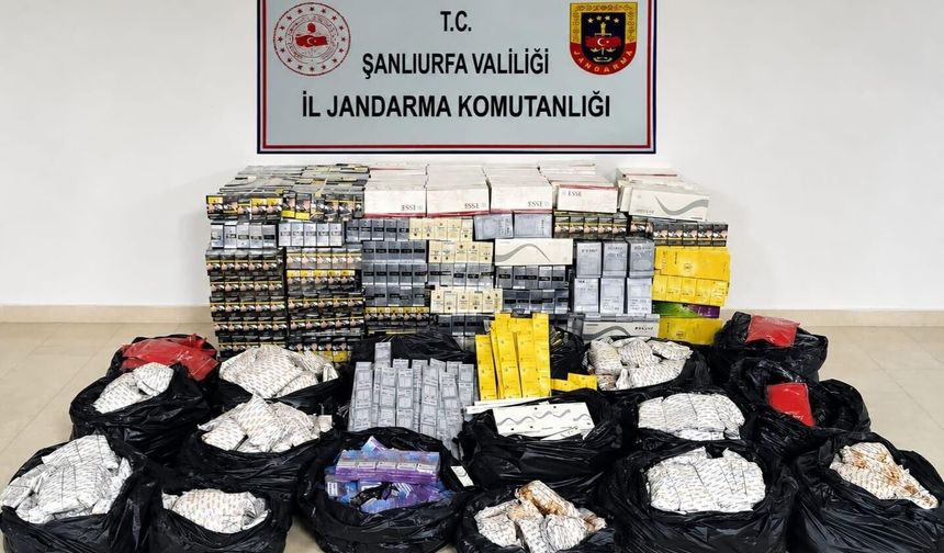 Şanlıurfa’da 1 milyon 946 bin TL’lik kaçak tütün operasyonu