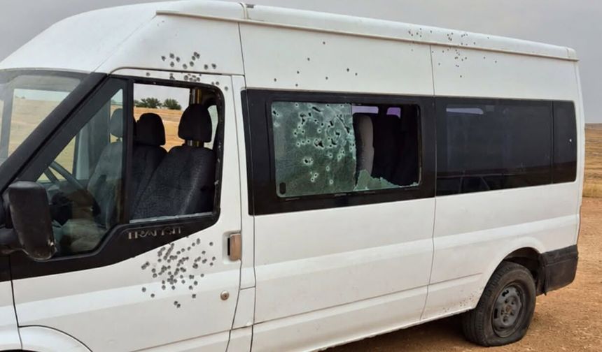 Eyyübiye’de korkutan saldırı! Park halindeki minibüs hedef oldu