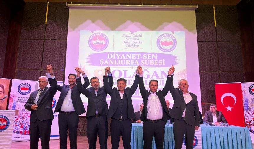 Diyanet-Sen Şanlıurfa’da Seçim Sonucu Belli Oldu!