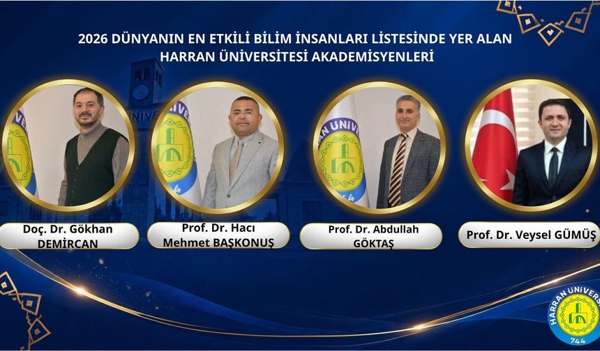 Şanlıurfa’dan bilim dünyasına damga: 17 akademisyen dünya listesinde